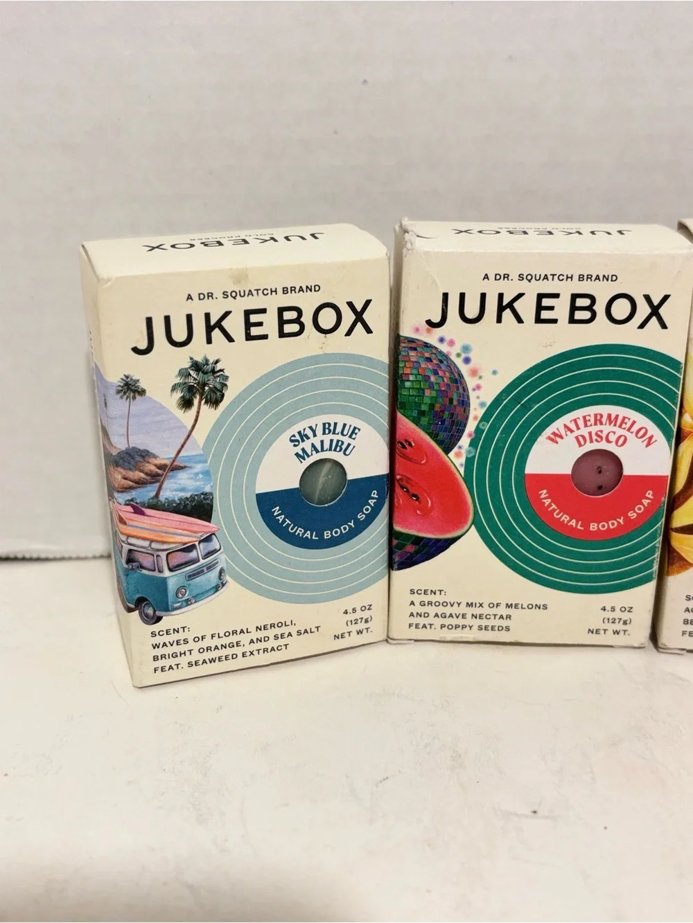JUKEBOX Men Grooming Cleanser - Assorted (Blue, Red, Gold, Purple)-4 pack bundle
